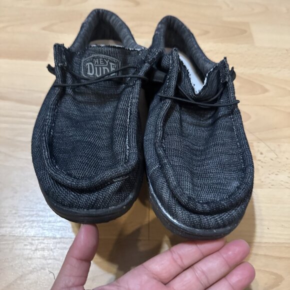 Hey Dude Wally Stretch Midnight Bunker Men Size 19 Black